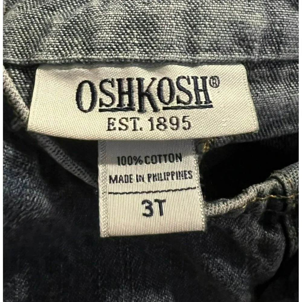 Oshkosh | Vintage‎ Patchwork Denim Overall Dress Sz 3T